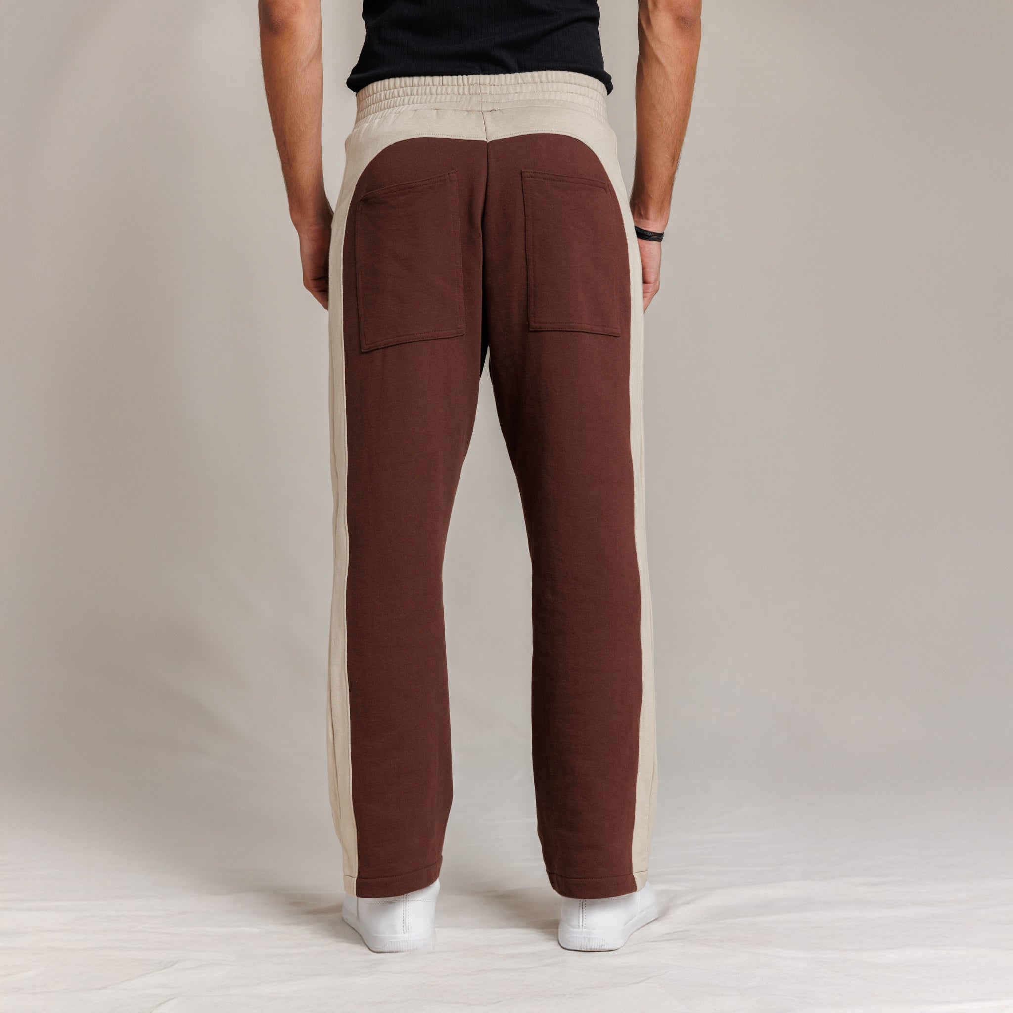 Hazel Grandeur - Brown Loose fit Sweatpant.